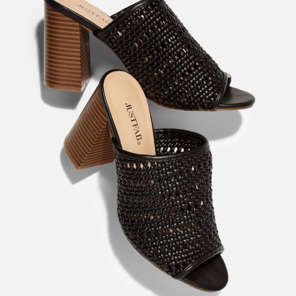 Shela Woven Heeled Sandal JUSTFAB - Picture 5 of 6